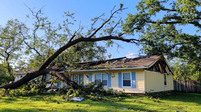 Roof Debris from Storm